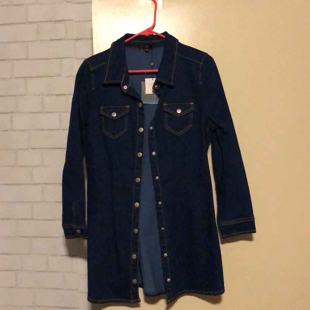 Denim button down dress - Picture 2 of 2